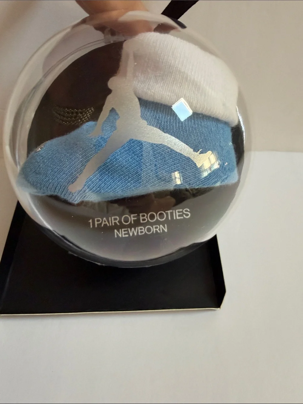 Air Jordan Baby Booties Newborn to 6 Mos Ornament Blue White from Nike
